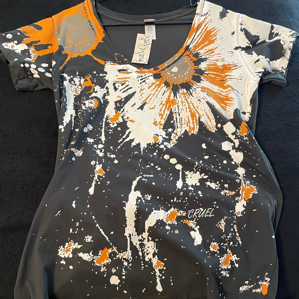 Brand New Cruel Girl Flower T shirt